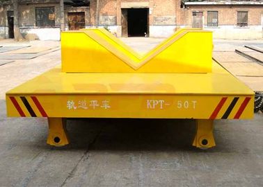 Industrial heavy load steel coil rail transport trolley for aluminum factory apply