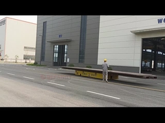 Carrinho de transferência de placas elétricas de aço, carrinho de bateria flexível sem trilha