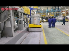 Carro de transferência do trilho da tabela de rolo, trole a pilhas do transporte do rolo