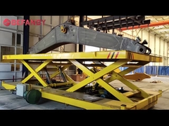 Carrinho de transferência elétrico de elevação hidráulica de 10 toneladas,carrinho de plataforma de elevação motorizada de fábrica