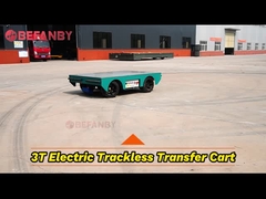 Carrinho de transferência de mofo 3T elétrico de fábrica,carrinho de transporte sem trilhos com banco plano e direcionável