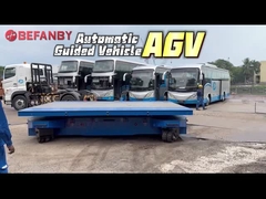 Carrinho automático de transferência elétrica de 10T, carro de transporte de material de escalada flexível AGV
