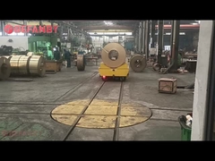 Carrinho inteligente de RGV com bobina, carrinho de transferência de rodapé ferroviário personalizado