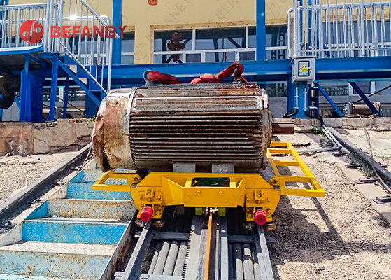 2 Ton Can Climb Slidling Line Factory Use Railway Transfer Cart