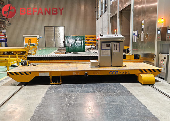 Intelligent Battery Operated Chain Conveyor  RGV Robot Transfer Cart