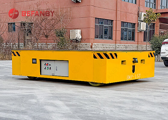 15T Load Capacity Trackless Transfer Cart with PU Wheels and Remote Control for Industrial Use