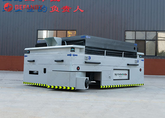 Fábrica de Moldes à Prova de Explosão 55T Carrinho de Transferência com Direção em Todas as Rodas