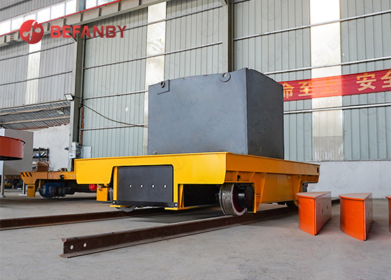 10 Ton Long Lifetime Steel Welding Frame Transfer Vehicle With Battery