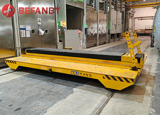 Intelligent Battery Operated Chain Conveyor  RGV Robot Transfer Cart