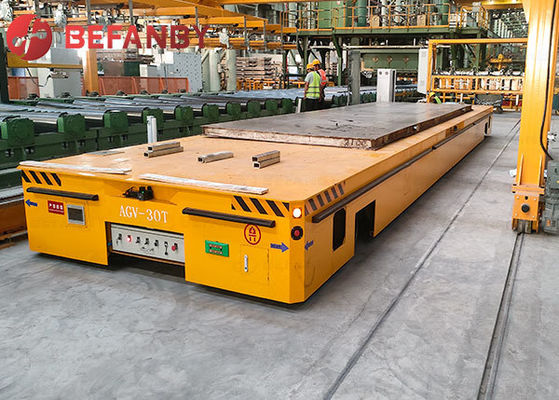 Carga pesada de 30 toneladas Veículo guiado automático sem trilho com controlo remoto