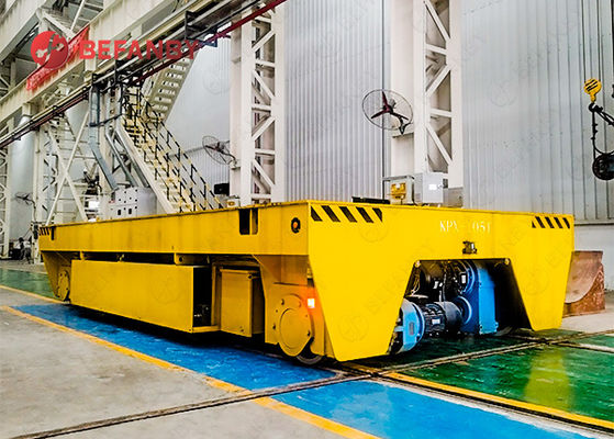 105T Capacidade de carga Carrinho de transferência de bateria com movimento horizontal e vertical para aplicações de carga pesada