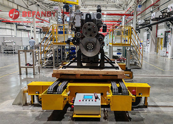 Heavy Load 15T Chain Conveyor Battery RGV Robot Transfer Cart