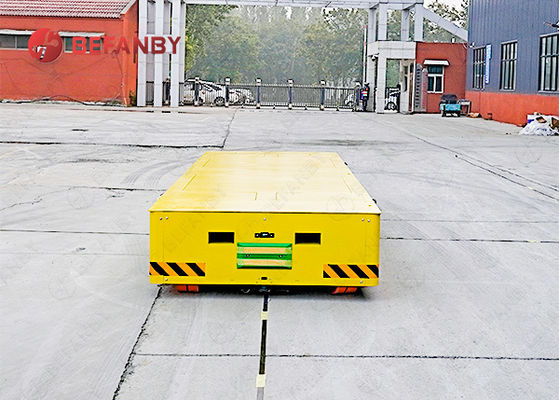 Quadro de solda de aço dirigível AGV 10T Carrinho de transferência sem trilha
