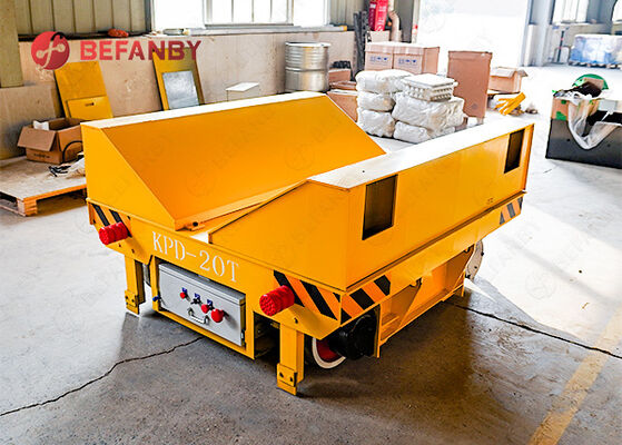 Vagão de transferência de bobinas operado por trilho, com reforço e proteção de 20T