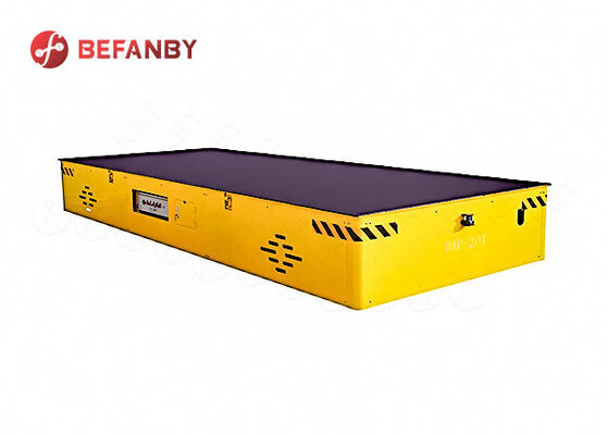 Steerable 20t Capacity Battery Operated Trackless Transfer Cart for Industrial Use