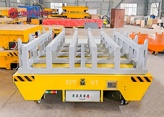 Carro móvel de transferência do trilho do carretel da capacidade 8T com quadro de apoio