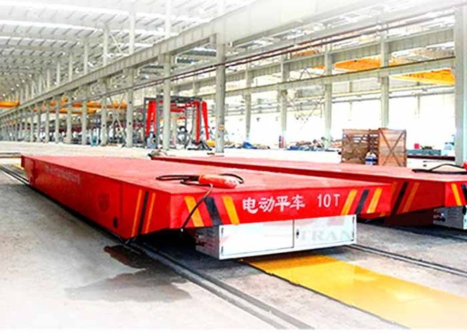 A fábrica de aço aplica o trole da cama do transporte da metalurgia na estrada de ferro