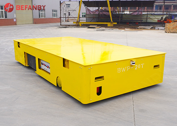 Carro automatizado bateria Railless da carga pesada de transferência 15 toneladas