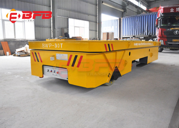 Cor amarela 5 Ton Trackless Transfer Trolley Cart para a manipulação de aço do lingote