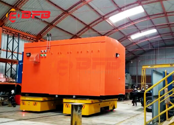Manipulação industrial de 50 toneladas das peças do transportador elétrico automotor